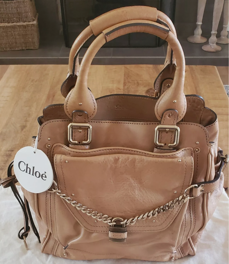 Chloe Paddington Tan Leather Shoulder Handbag