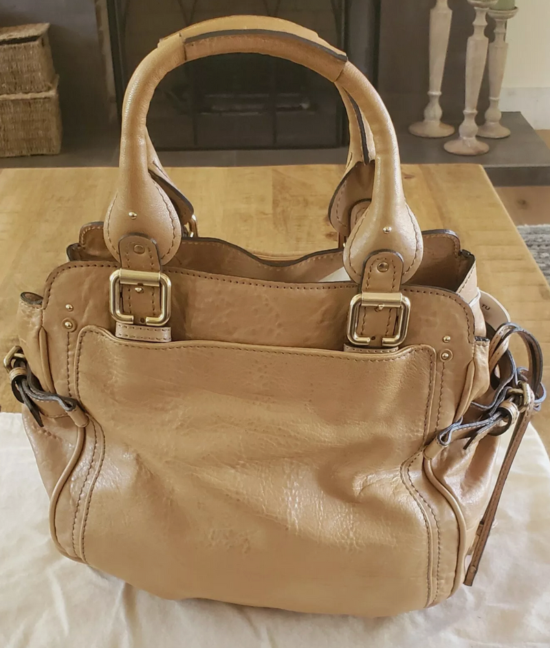 Chloe Paddington Tan Leather Shoulder Handbag